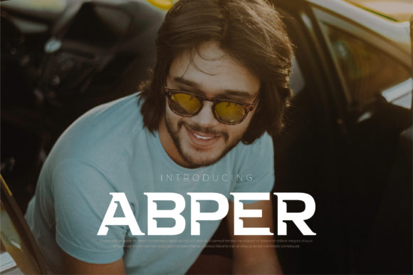 Abper: The Modern Display Font for Bold Craft Projects