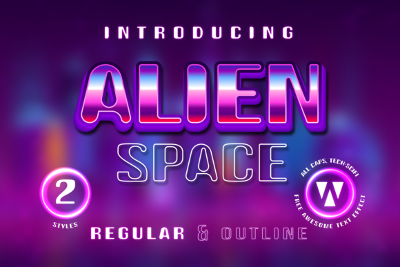 Alien Space: The Futuristic Display Font for High-Impact Campaigns