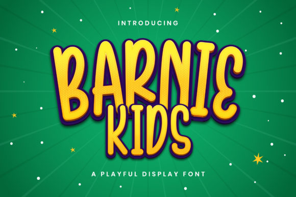 Barnie Kids: A Playful Display Typeface for Modern Web Design