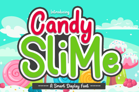 Candy Slime: A Futuristic Display Font for Modern Branding