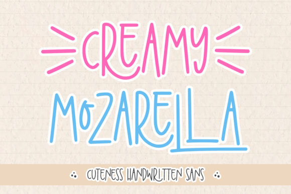 Creamy Mozarella: The Perfect Display Font for Your Brand
