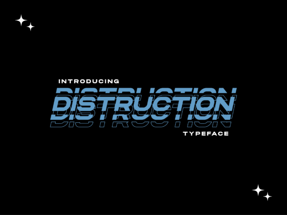Distruction: The Modern Display Font for Handmade Creations