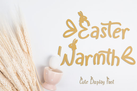 Easter Warmth: A Premium Display Font for Modern Web Design