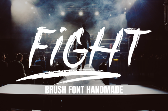 Fight: The Brushed Display Font for Handmade Labels and Branding