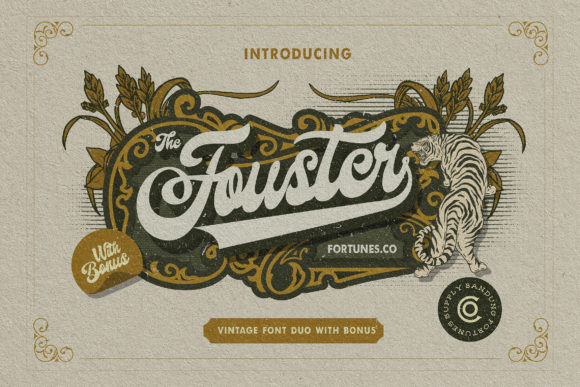 Fouster: The Vintage Display Font for Bold Business Branding