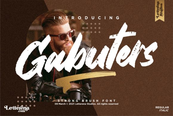 Gabuters: The Brushed Display Font for Modern Web Design