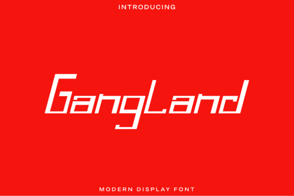 Gangland Font: A Modern Display Typeface for Bold Branding