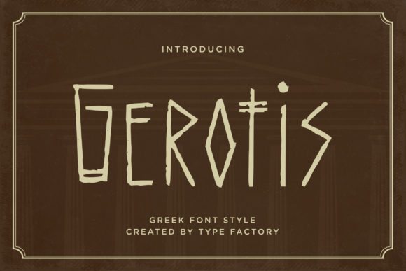 Gerotis: A Premium Display Typeface for Bold Branding