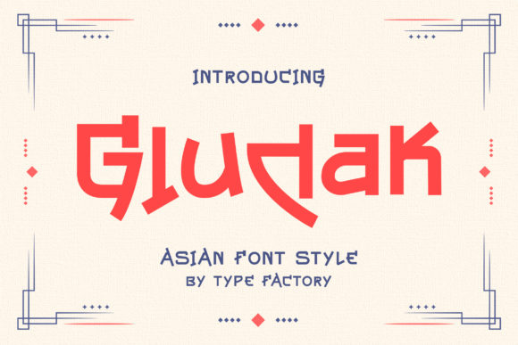 Gludak: A Simple Display Font for Handmade Brands and Printables