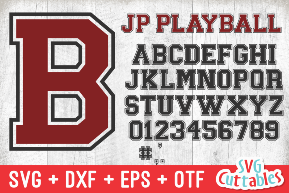 JP Play Ball: The Retro Display Font for Sporty Craft Projects