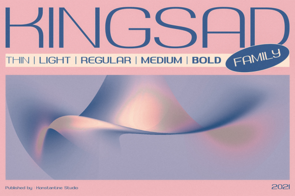 Kingsad: The Robotic Display Font for Modern Editorial Design
