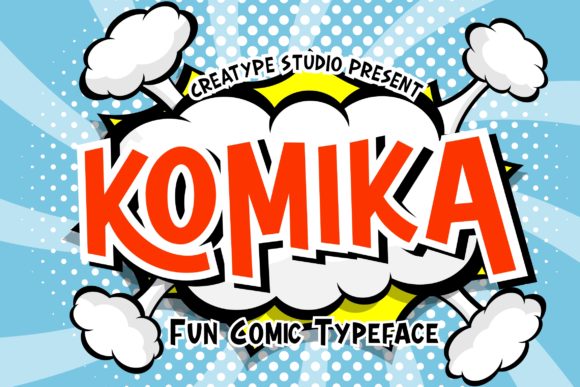 Komika: A Unique Display Font for Handmade Product Design