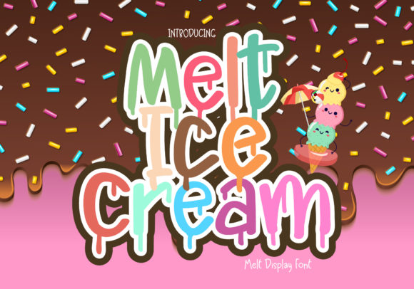 Melt Ice Cream: A Playful Display Font for Editorial Design