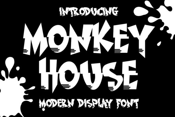 Monkey House: The Unique Display Font for Creative Makers