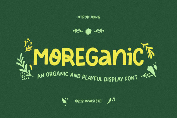 Moreganic: The Hand-Drawn Display Font for Modern Branding