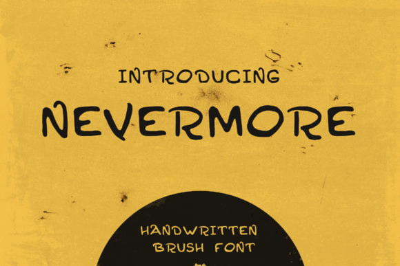 Nevermore: A Bold Display Font for Creative Product Design