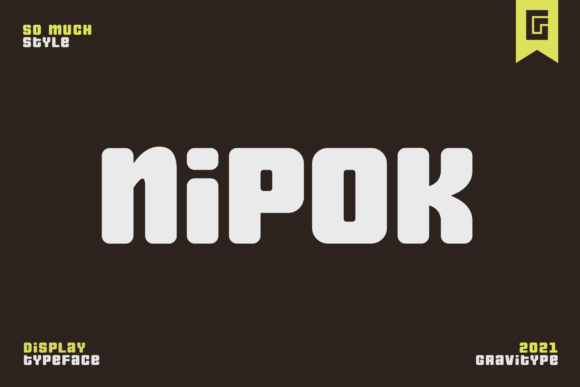 Nipok: A Single-Weight Display Typeface for Modern Editorial Design