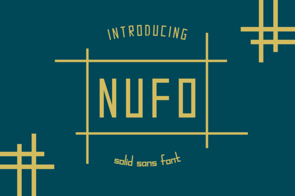 Nufo: The Futuristic Display Typeface for Bold Editorial Design