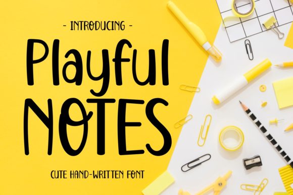 Playful Notes: The Perfect Display Font for Joyful Branding