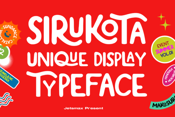Sirukota Display Typeface: A Quirky Character for Brand Identity