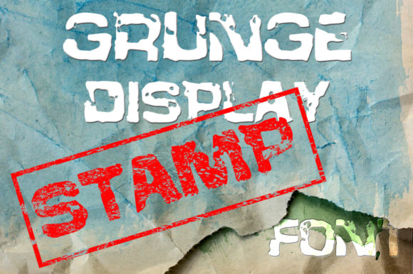 Stamp: A Brushed Rough Textured Display Font for Bold Branding
