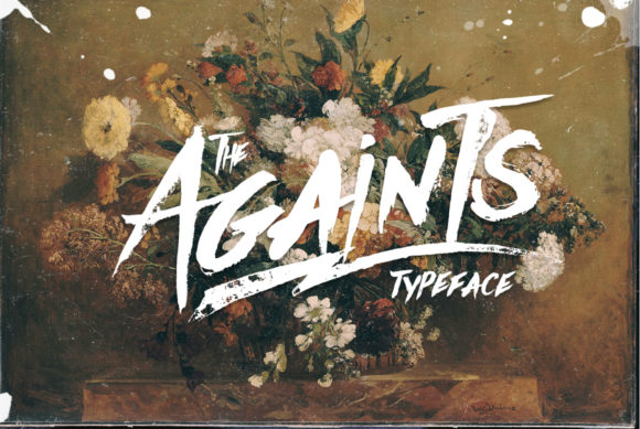 The Againts Display Font for Spooky Craft Projects