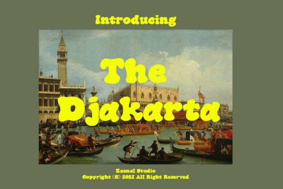The Djakarta: A Retro Display Font for Modern Editorial Design
