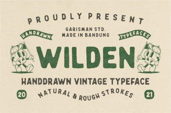 Wilden: A Vintage Display Font for Premium Branding