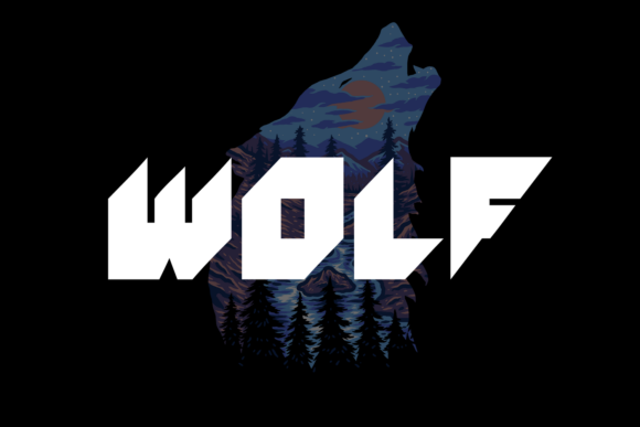 Wolf: A Modern Geometric Display Font for Bold Business Branding