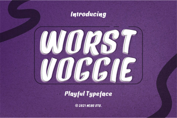 Worst Voggie: The Brush Display Font for High-Impact Campaigns